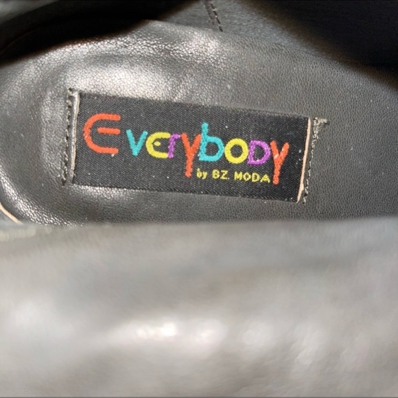 Everybody By Bz Moda In Women Anthropologie Everybody by Moda Kava Black Leather Ruffled Bootie EU 40 US 10